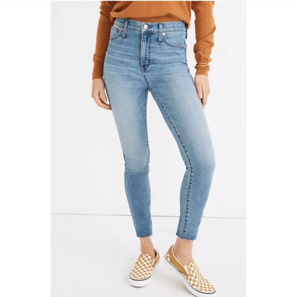 Madewell 10" High-Rise Skinny Jeans in Highview Wash